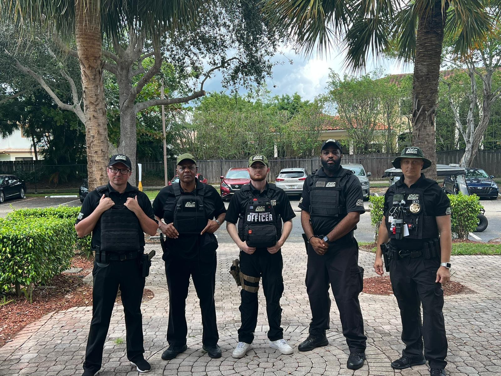 AYC Security officers on deployment