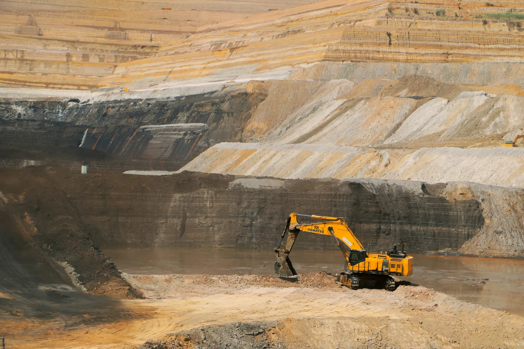 Mining operation open pit
