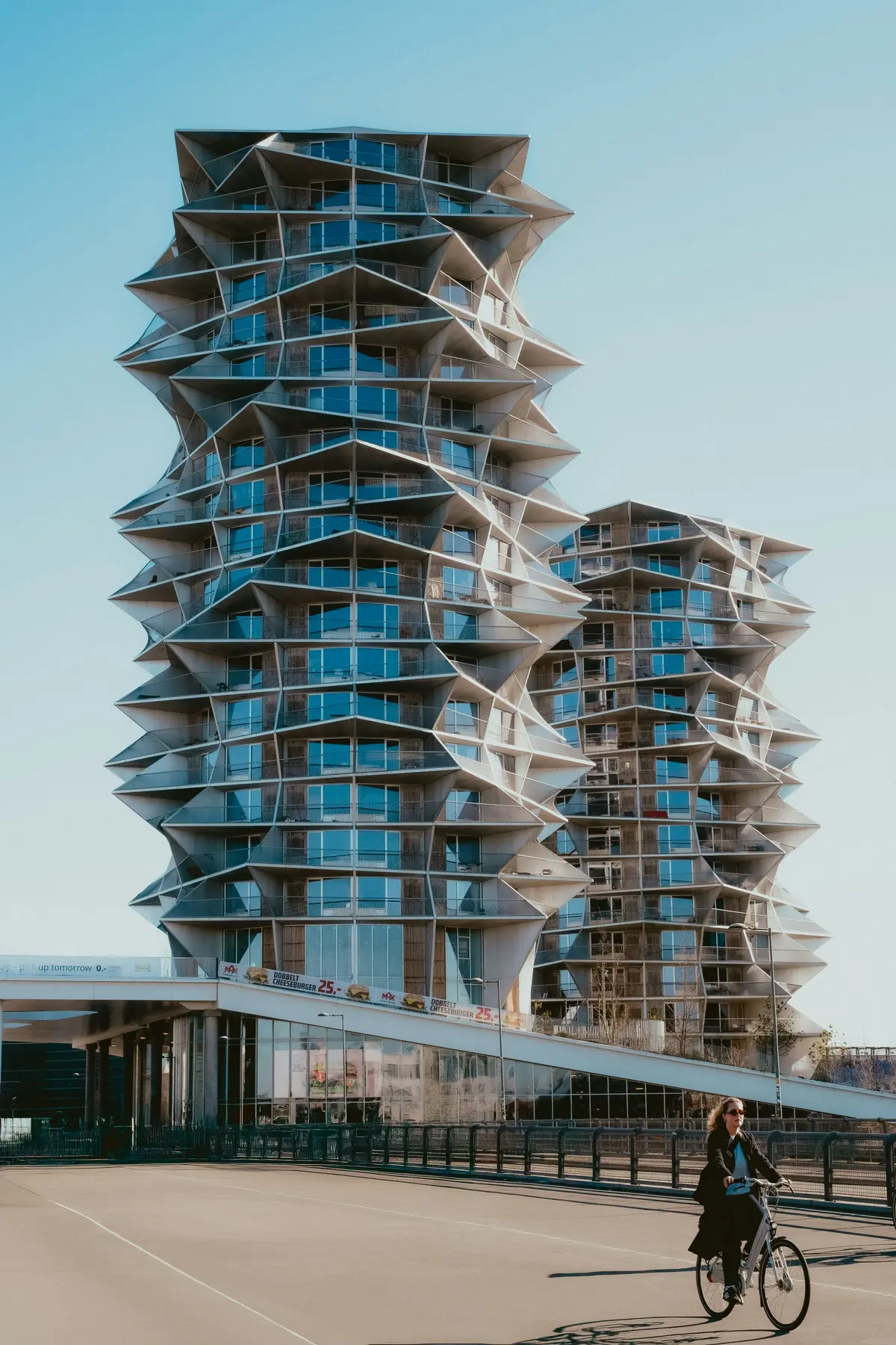 Modern residential apartment building