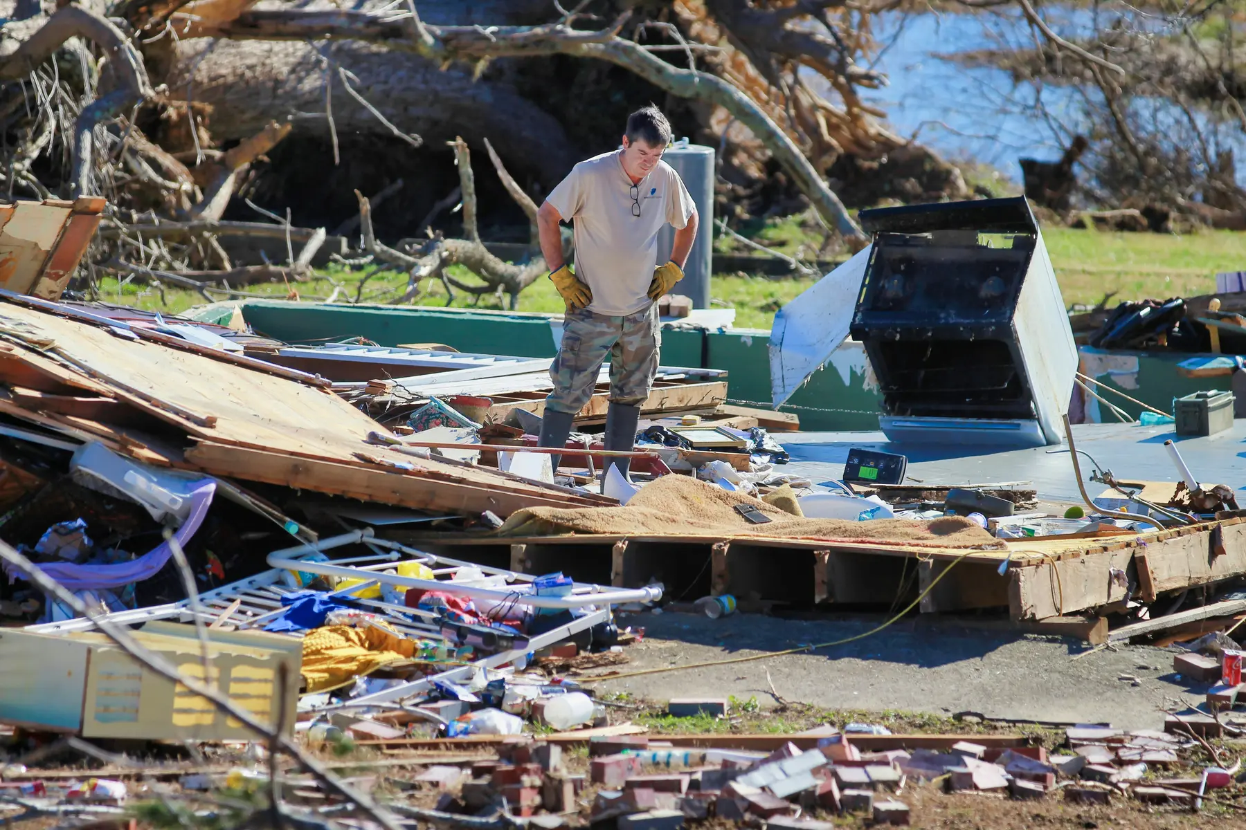 Tornado aftermath